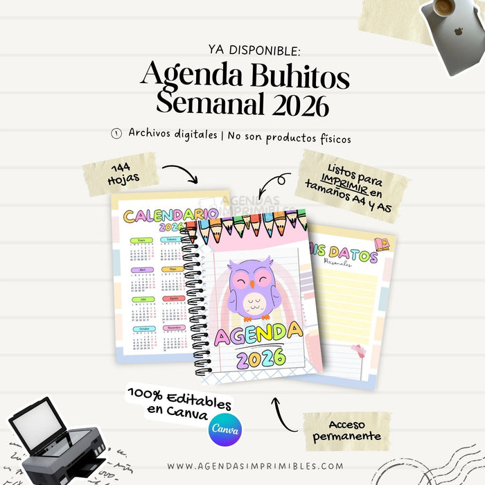 Agenda Docente Buhitos Semanal | 2026