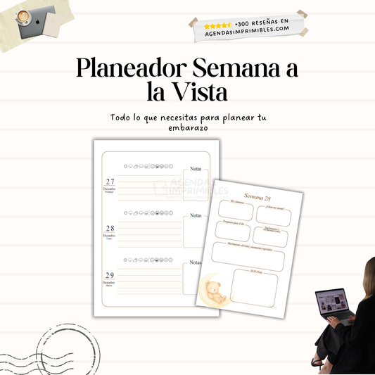 Agenda Mi Embarazo Semanal | 2026