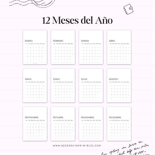 Calendario 2026 Mensual Vertical