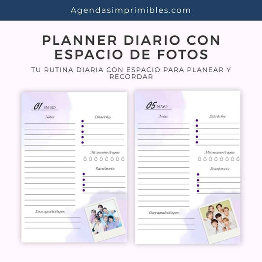 Agenda BTS Sencilla Diaria | 2026