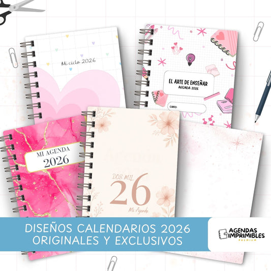 Pack de 25 Agendas Imprimibles 2026