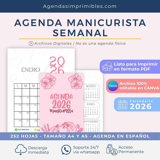 Agenda Colibrí Sencilla Semanal | 2026