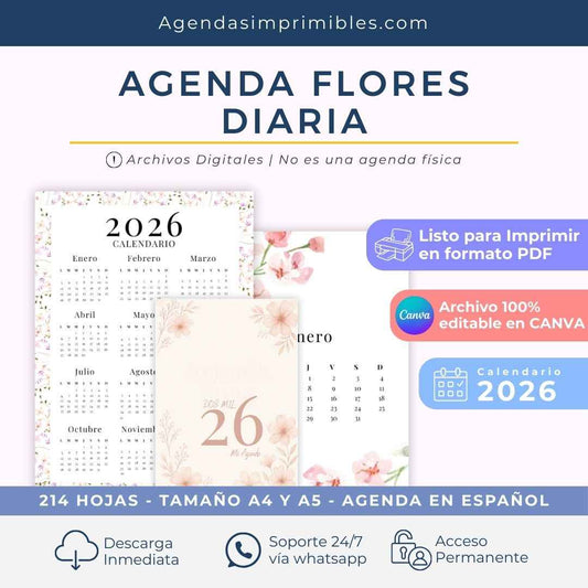 Agenda Escritora +Diaria | 2026