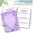 Agenda Morada 2027 - Archivo Imprimible