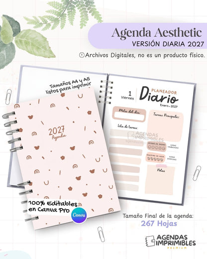 Agenda Aesthetic 2027 - Diario - imagen 1