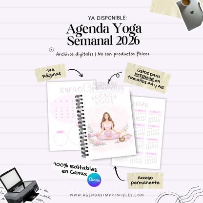 Agenda Yoga Semanal | 2026