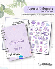 Agenda Enfermera 2027 - Archivo Imprimible