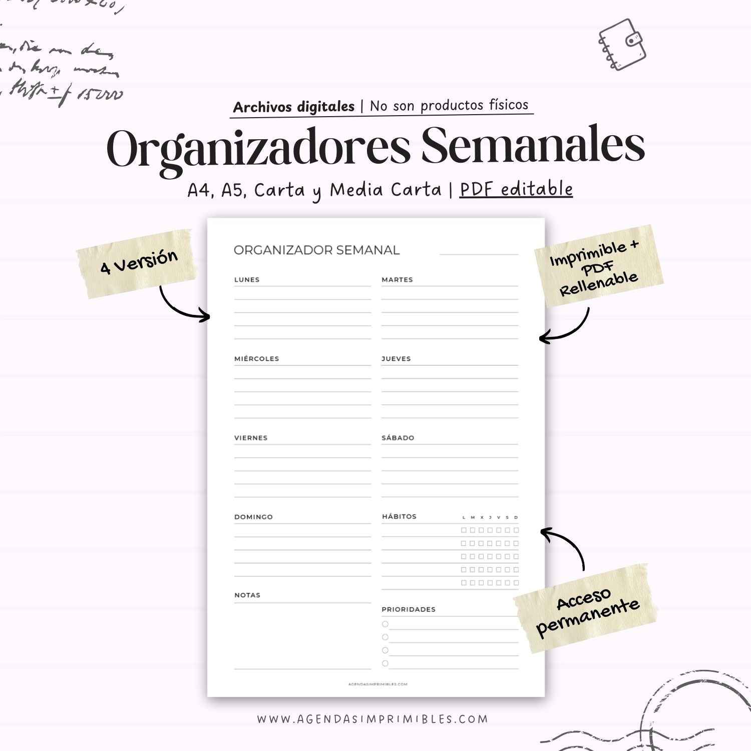 Organizadores Semanales