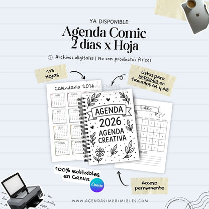 Agenda Comic Dos Días x Pagina | 2026