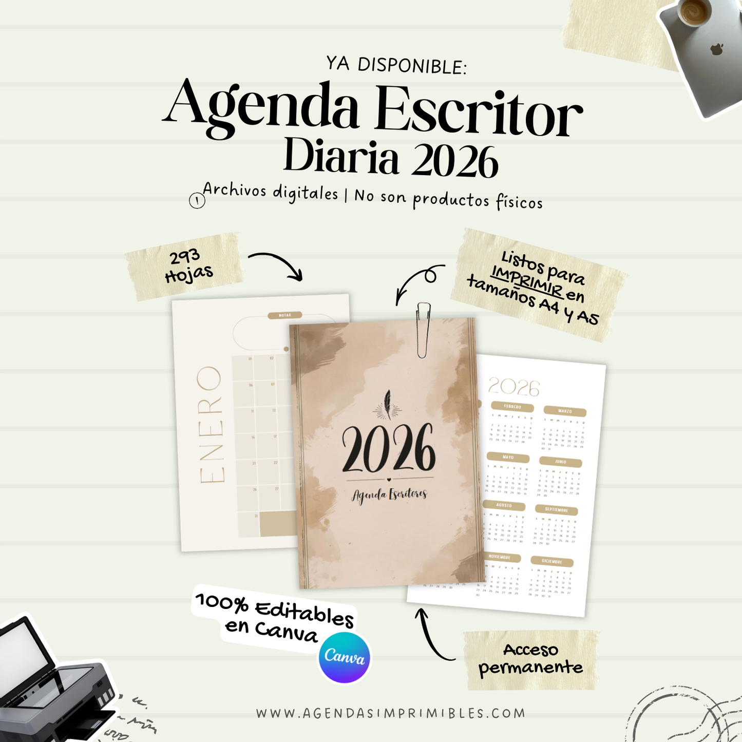 Agenda Escritores Diaria | 2026