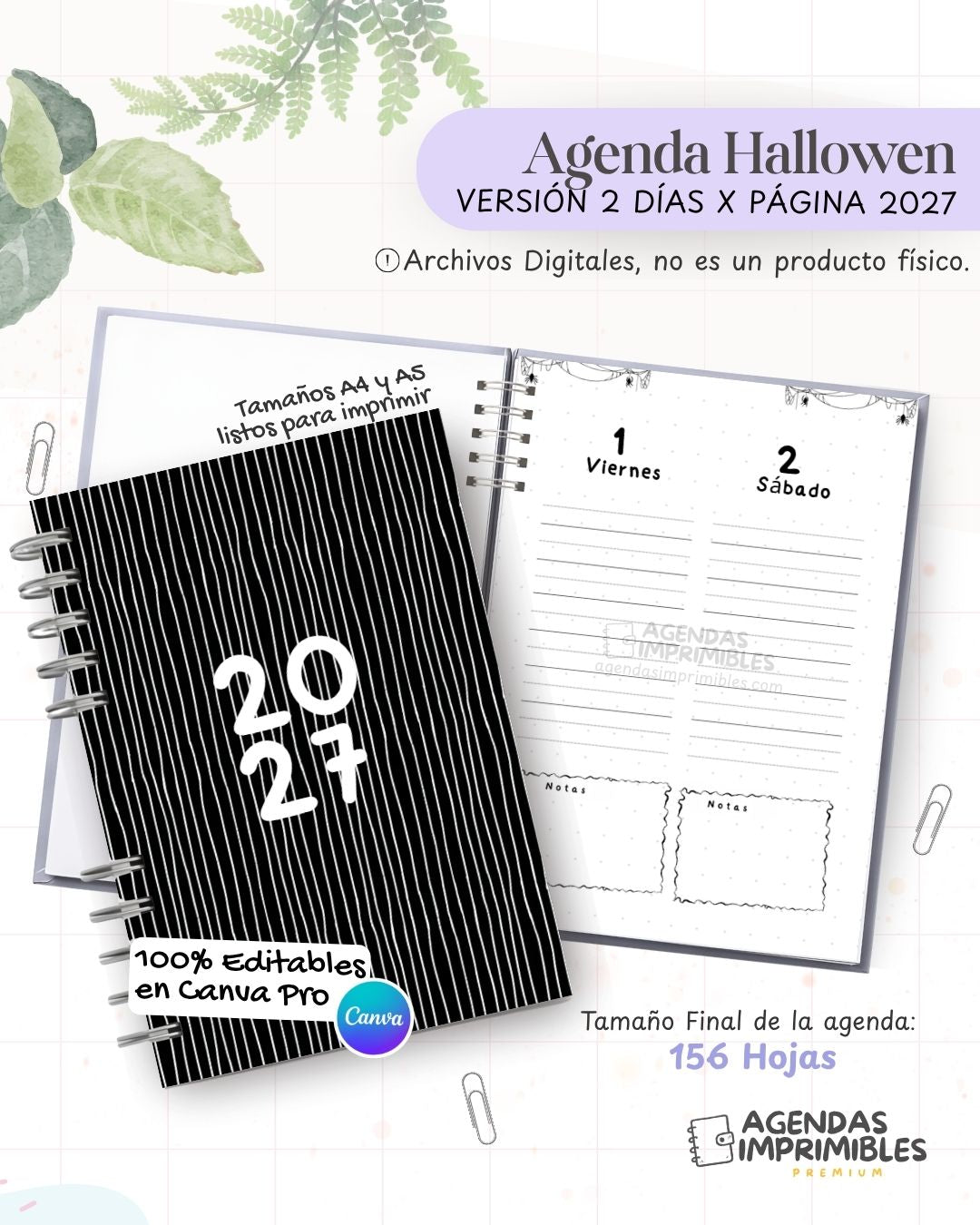 Agenda Halloween 2027 - 2 Días - imagen 1
