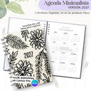 Agenda Minimalista 2027 - Archivo Imprimible