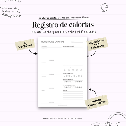 Registro de Calorias