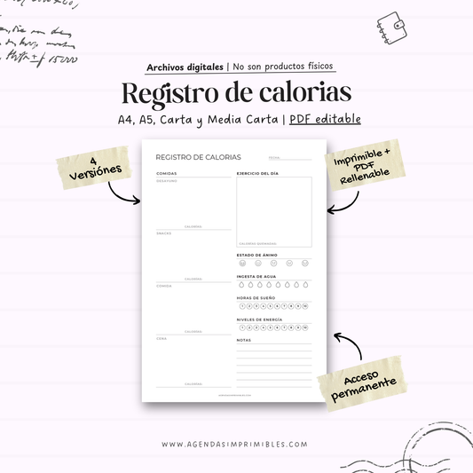 Registro de Calorias