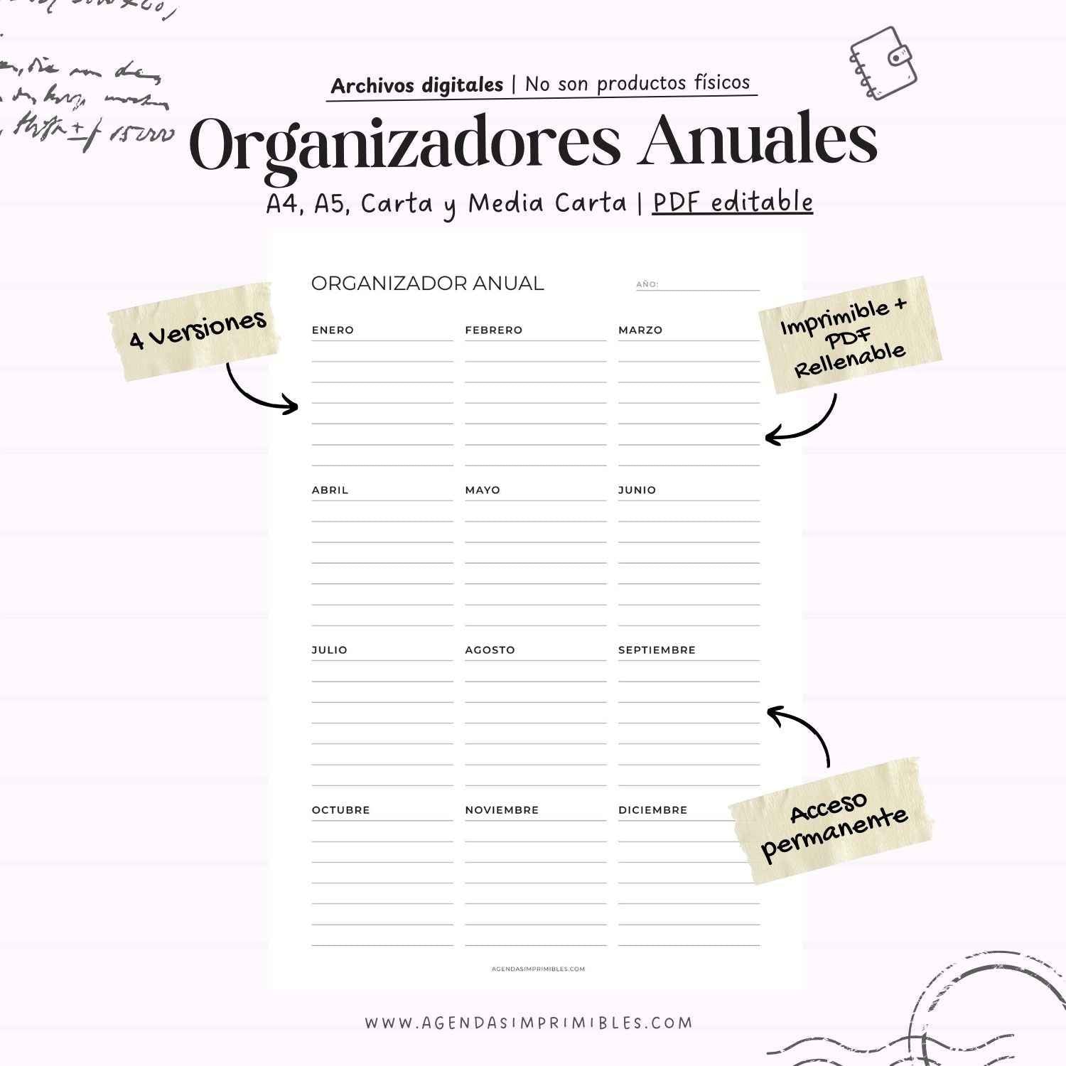 Organizadores Anuales