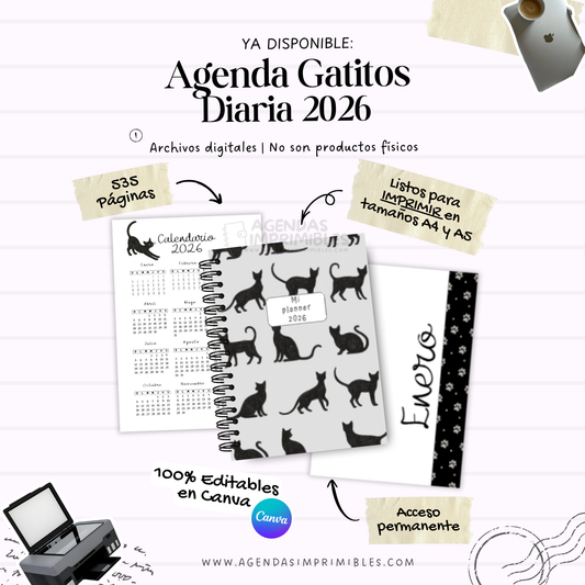 Agenda Gatitos Diaria | 2026
