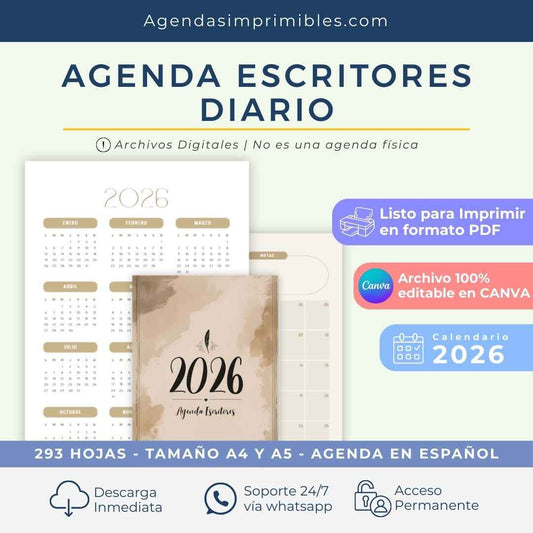 Agenda Colorida Semanal | 2026