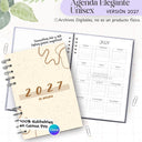 Agenda Unisex 2027 - Archivo Imprimible