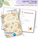 Agenda Vintage 2027 - Archivo Imprimible