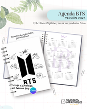 Agenda BTS 2027 - Archivo Imprimible