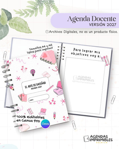 Agenda Docente 2027 - Archivo Imprimible - imagen 1