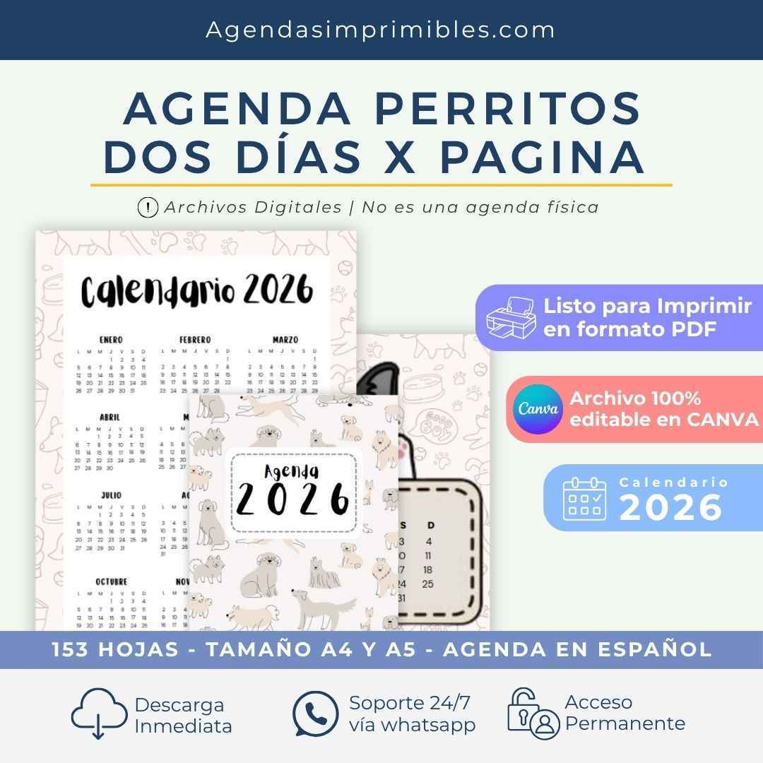 Agenda Ajolote Dos Días x Pagina | 2026