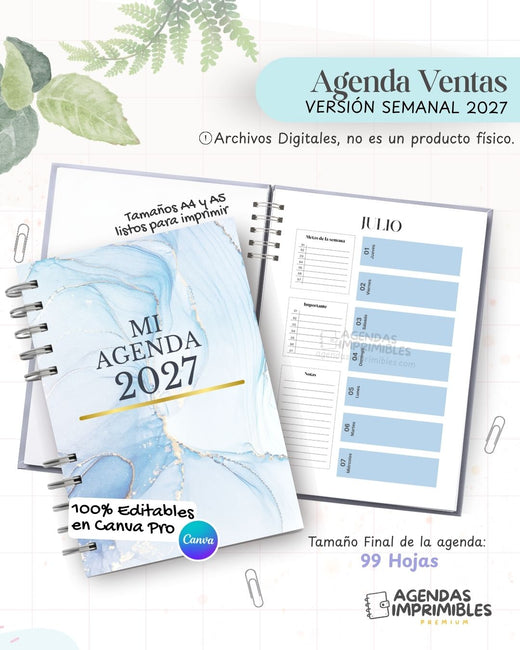 Agenda Ventas 2027 - Semanal