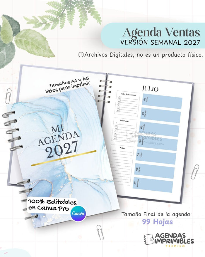 Agenda Ventas 2027 - Semanal