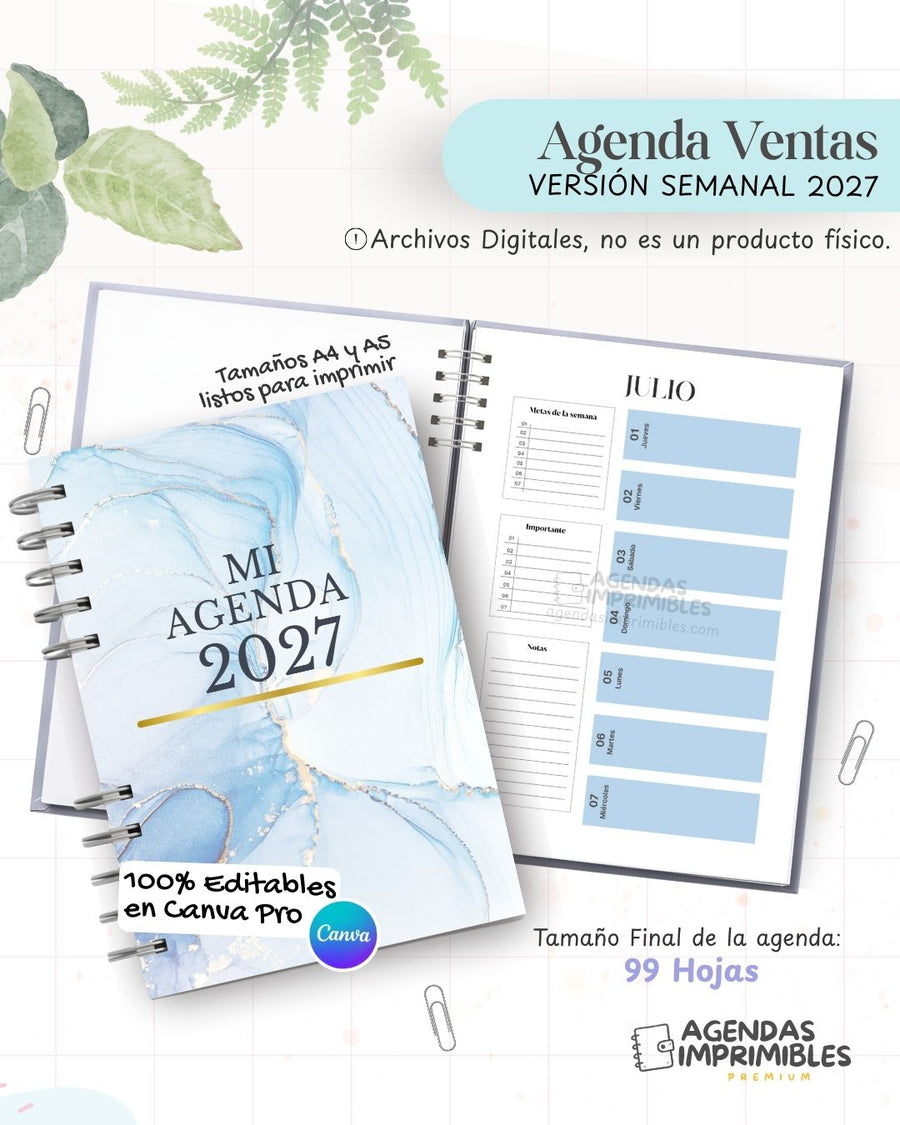 Agenda Ventas 2027 - Semanal