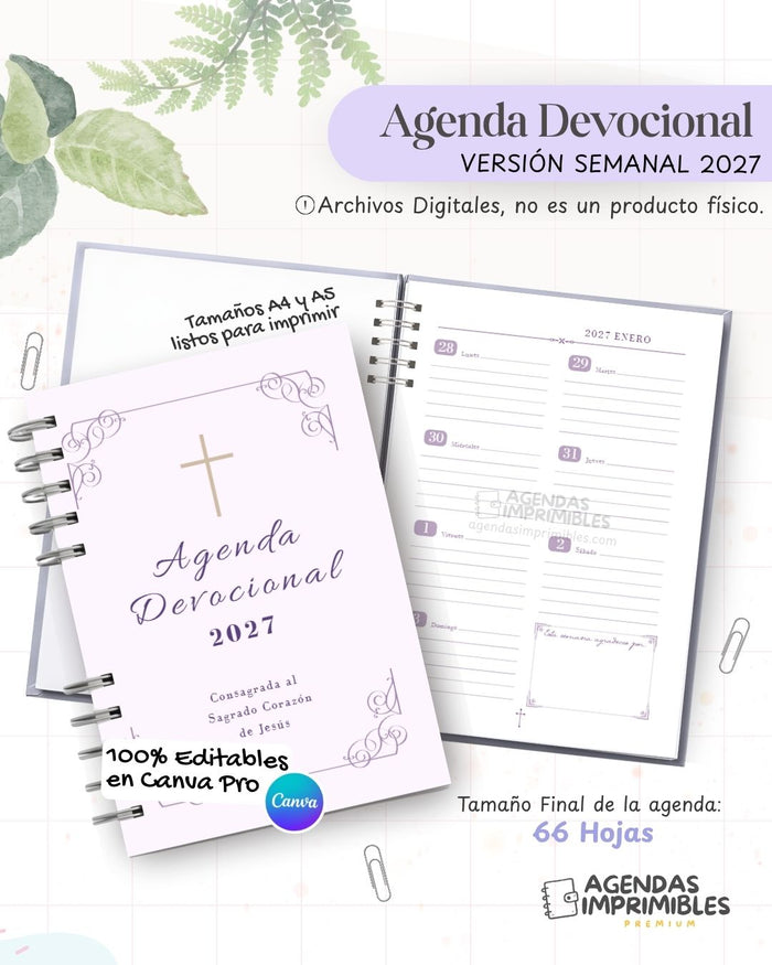 Agenda Devocional 2027 - Semanal