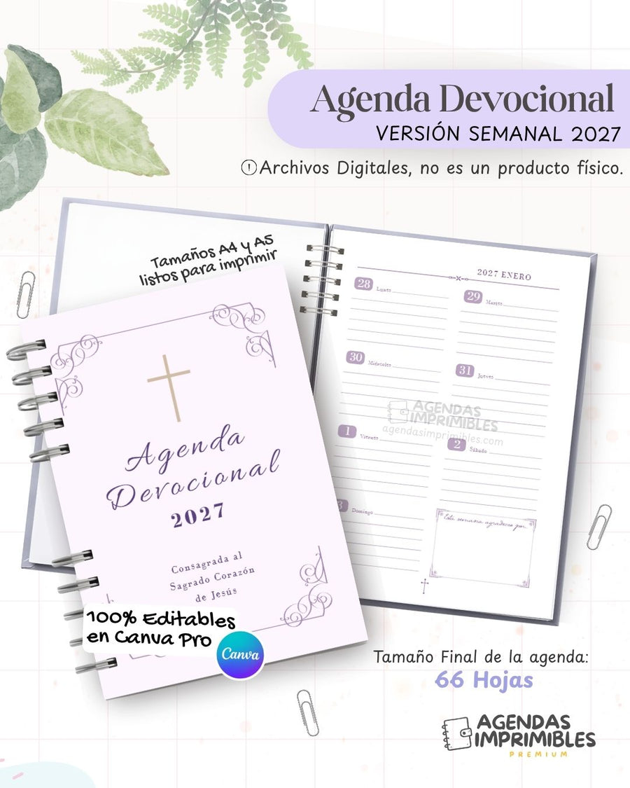 Agenda Devocional 2027 - Semanal
