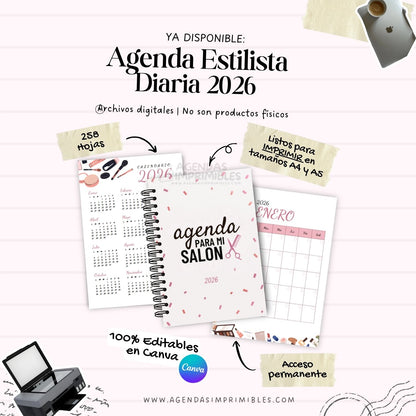 Agenda Estilista Diaria | 2026
