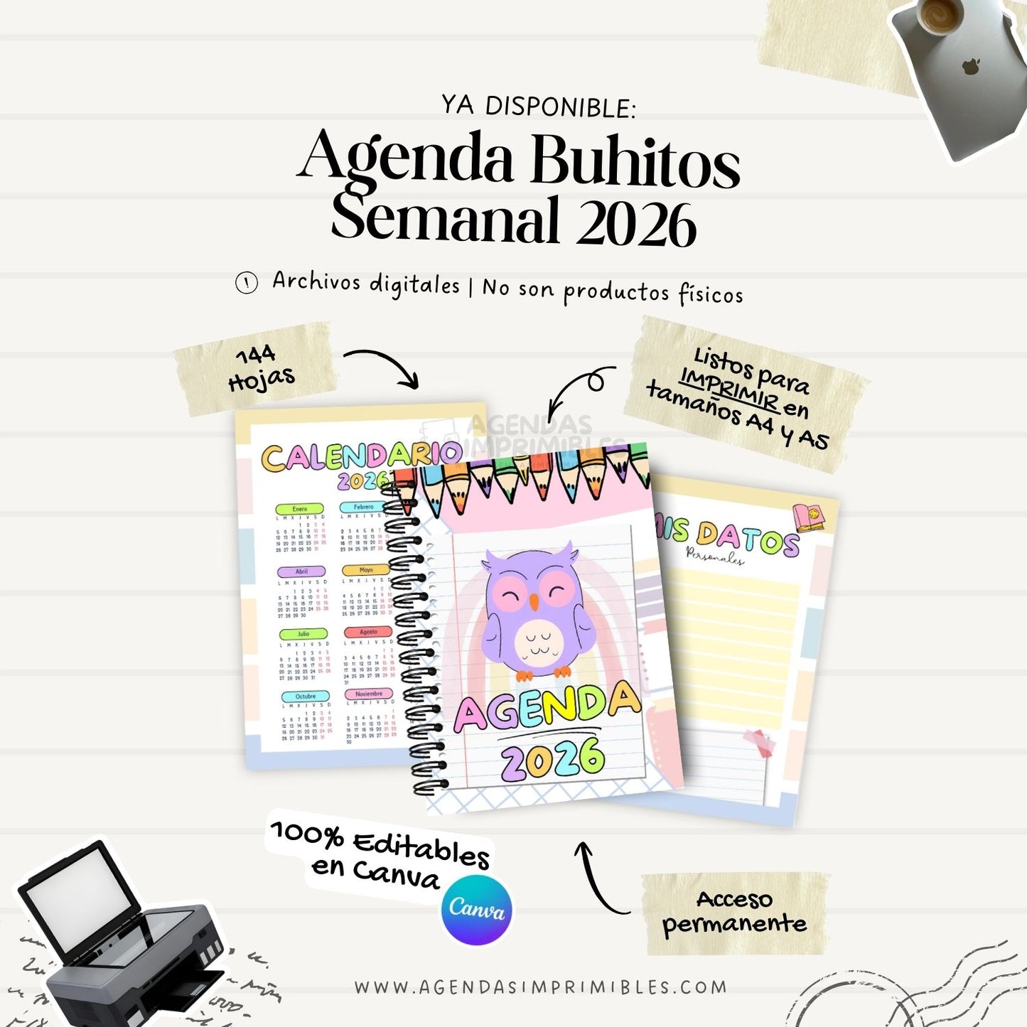 Agenda Docente Buhitos Semanal | 2026