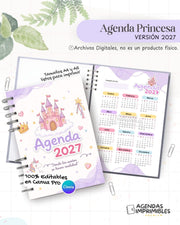 Agenda Princesas 2027 - Archivo Imprimible