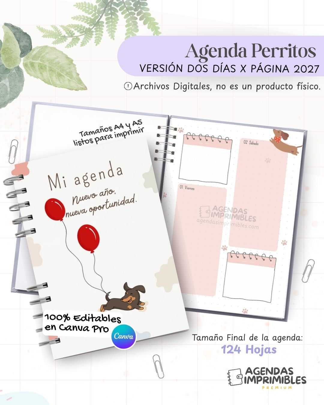 Agenda Perritos 2027 - 2 Días - imagen 1