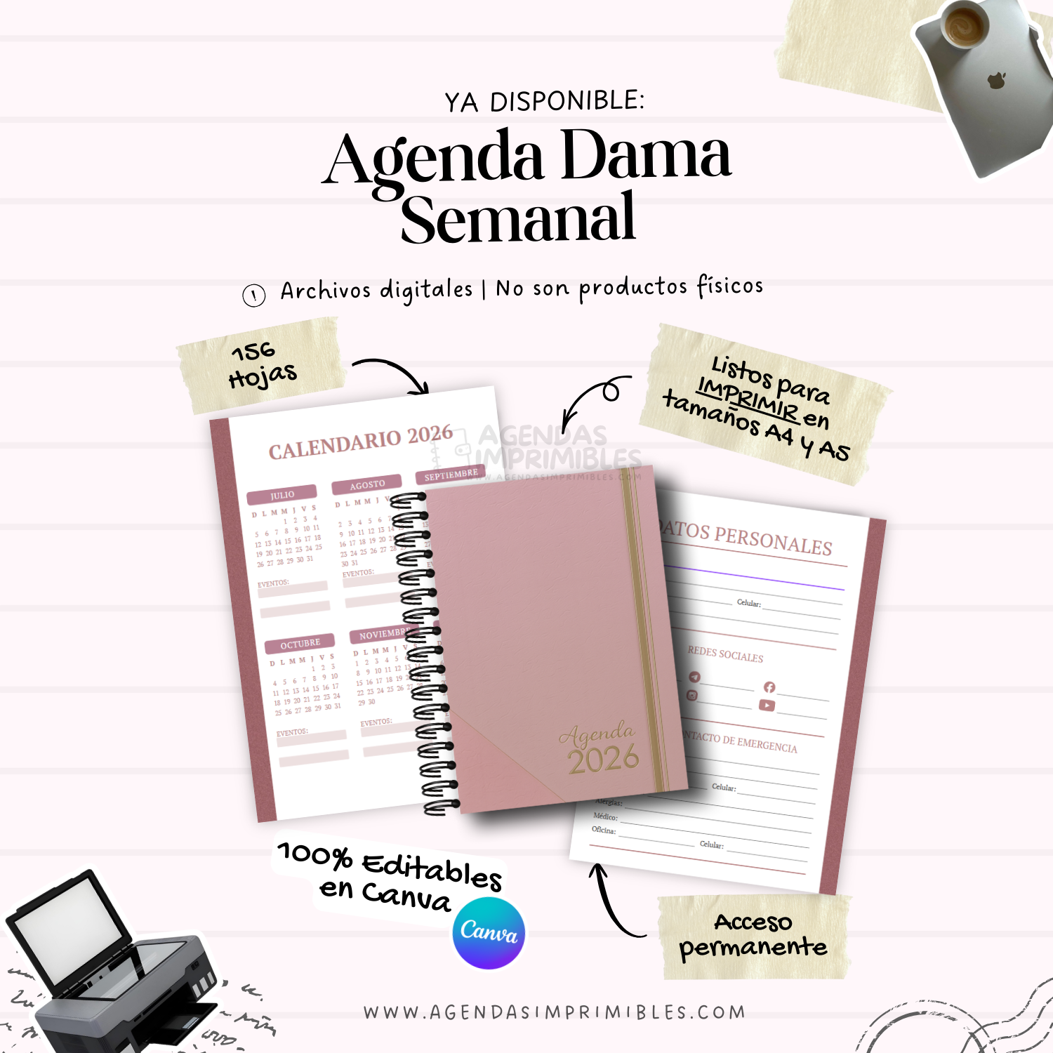 Agenda Dama Semanal | 2026