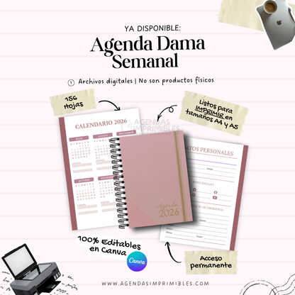 Agenda Dama Semanal | 2026