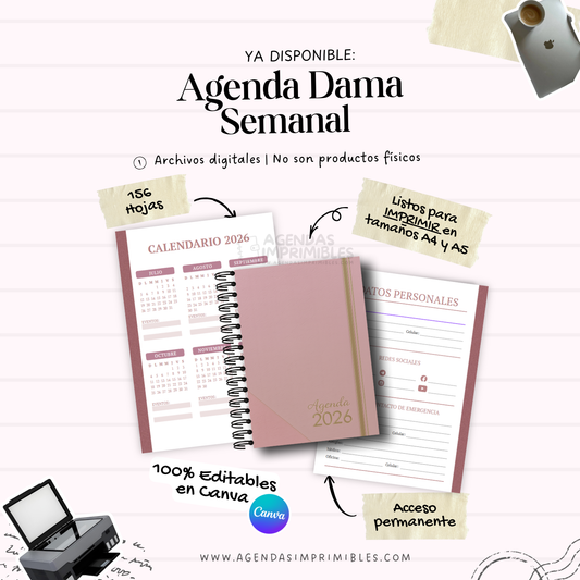 Agenda Dama Semanal | 2026