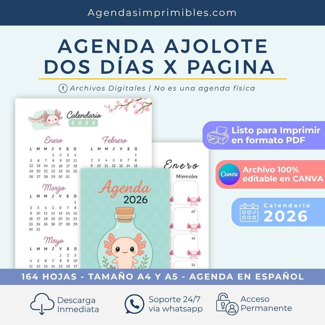 Agenda Comic Dos Días x Pagina | 2026