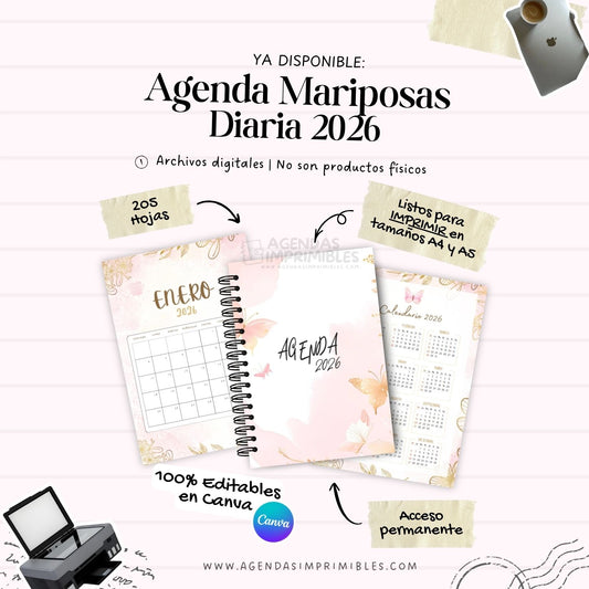 Agenda Mariposas Diaria | 2026