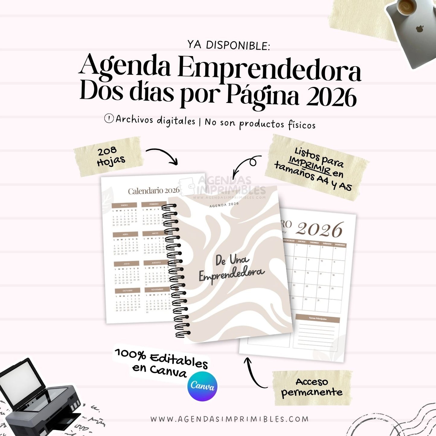Agenda Emprendedora Dos Días x Pagina | 2026