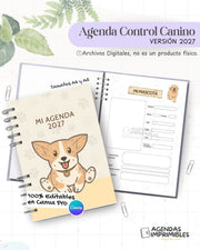 Agenda Control Canino 2027 - Archivo Imprimible