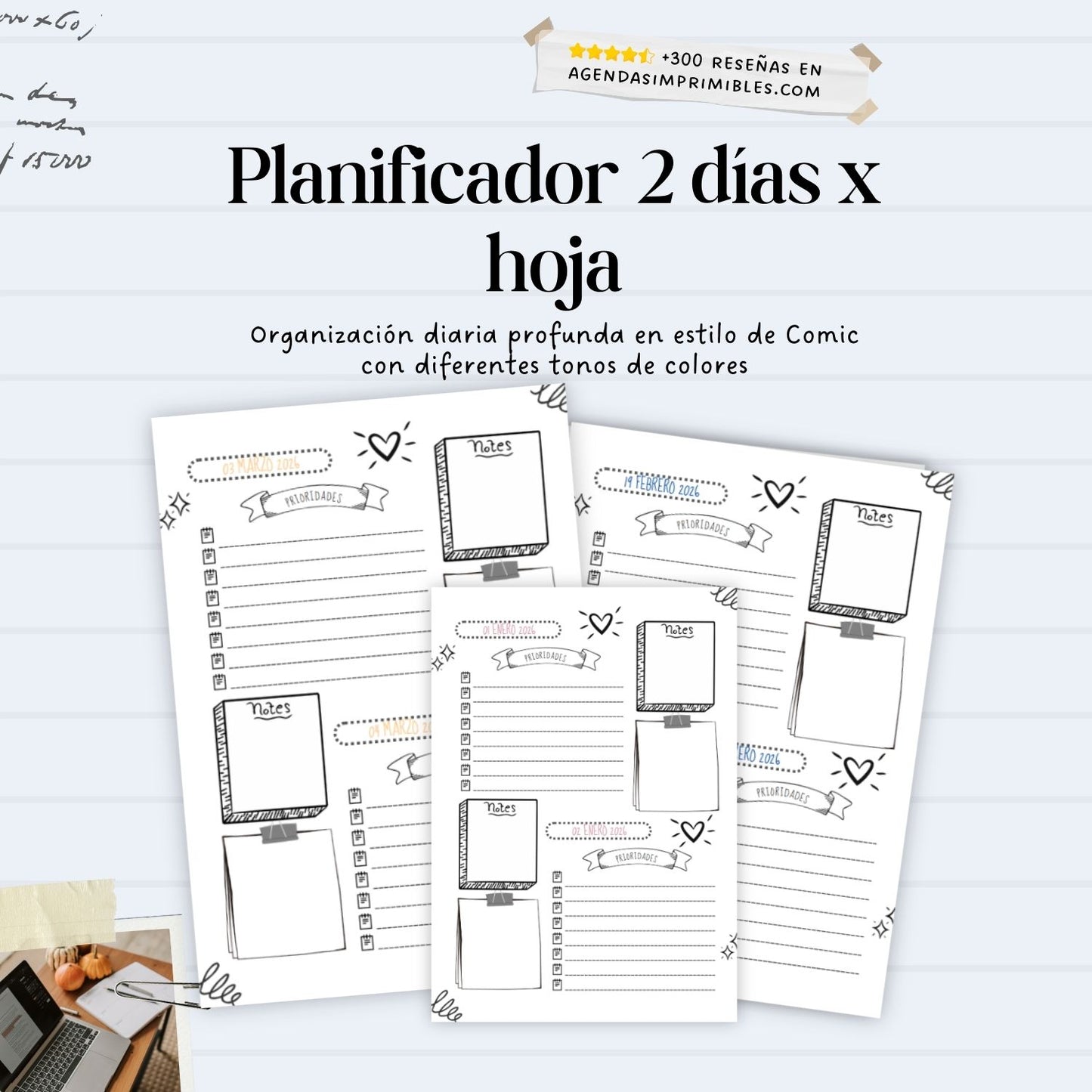 Agenda Comic Dos Días x Pagina | 2026