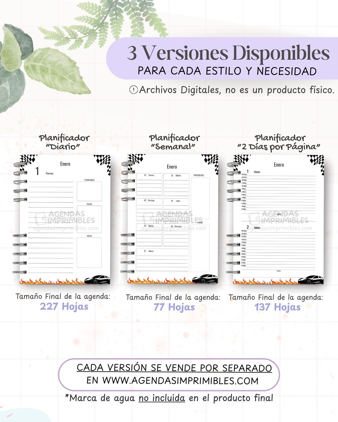 Agenda Carros 2027 - Archivo Imprimible - imagen 2