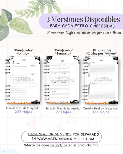 Agenda Carros 2027 - Archivo Imprimible - imagen 2