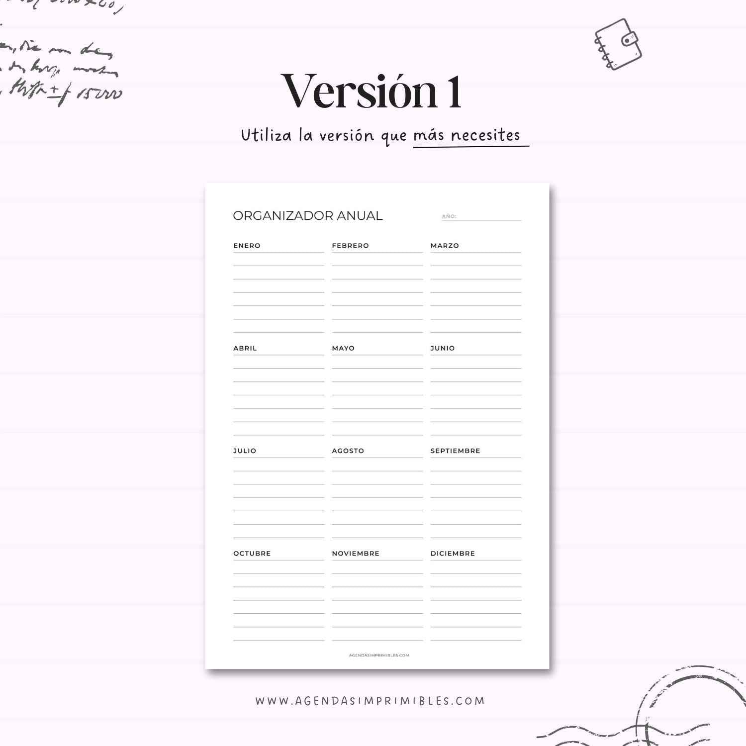 Organizadores Anuales