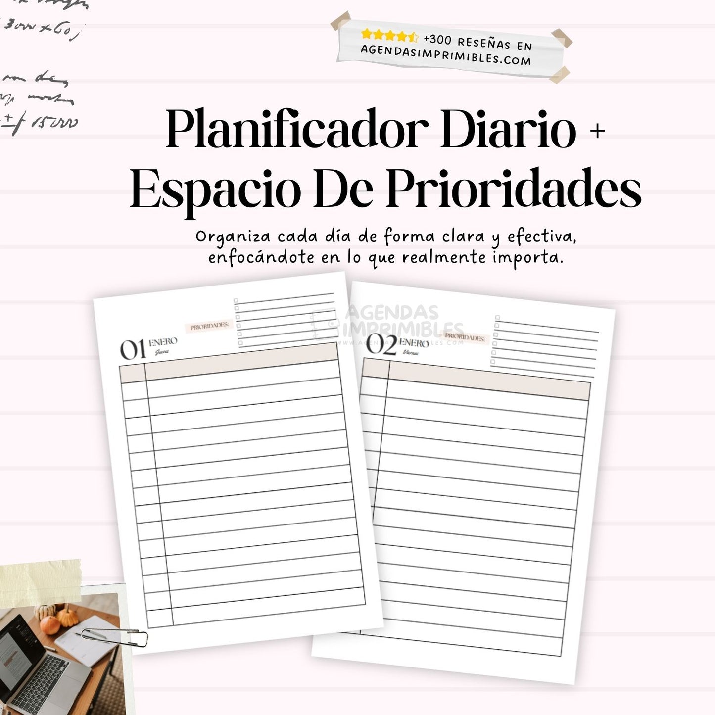 Agenda Beige Diaria | 2026