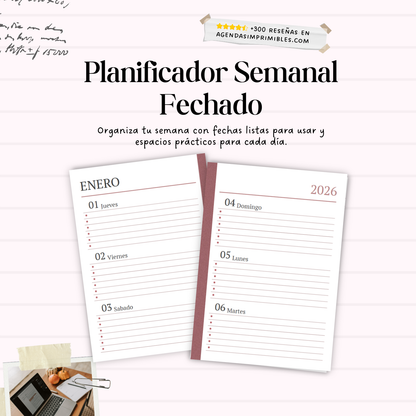 Agenda Dama Semanal | 2026