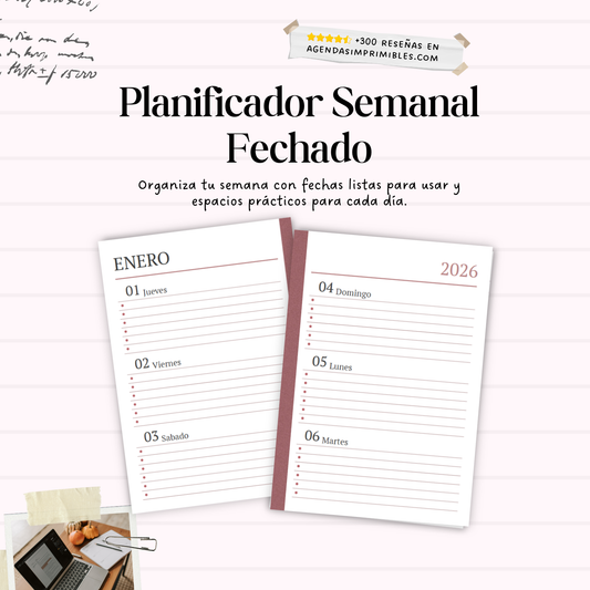 Agenda Dama Semanal | 2026