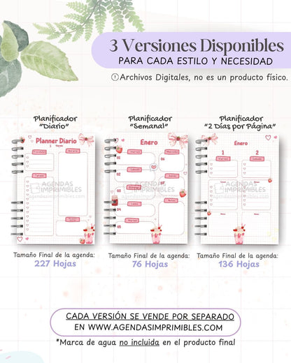 Agenda Fresitas 2027 - Archivo Imprimible - imagen 2